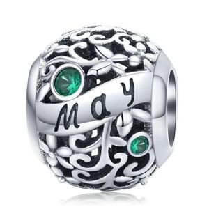 925 Silver May Birthstone Charm